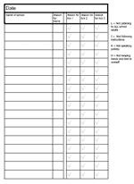 Assertive daily sheet